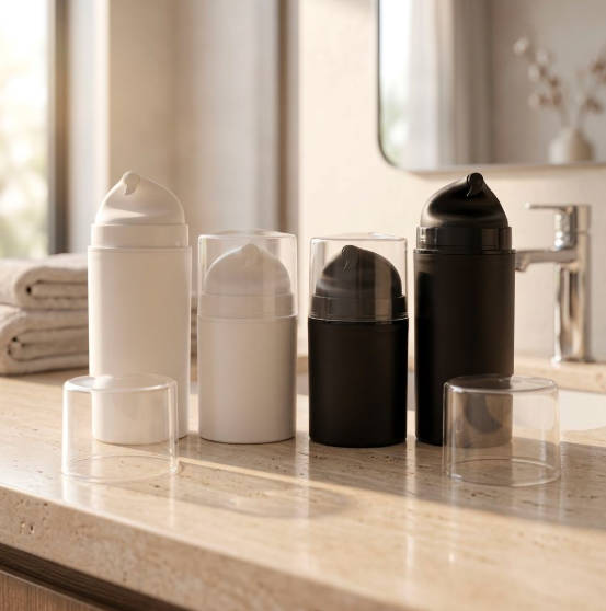 Customized Plastic 5ml 10ml 15ml Luxury Plastic Airless Pump Bottle 2