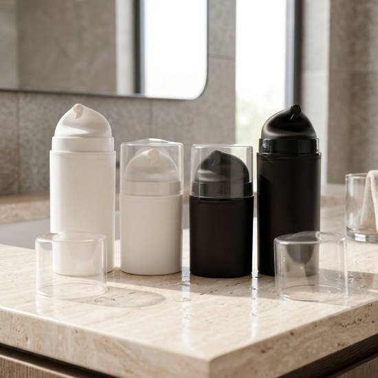Customized Plastic 5ml 10ml 15ml Luxury Plastic Airless Pump Bottle
